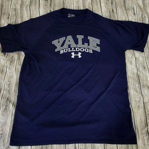 Under Armour Yale University Bulldogs Men's Shirt Heat Gear Navy Mens Size 2XL